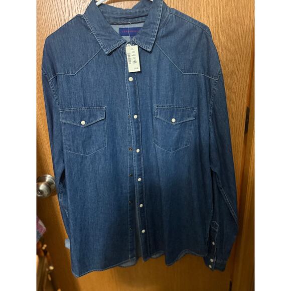 Denim Button Up Men’s Size XL - Picture 1 of 3